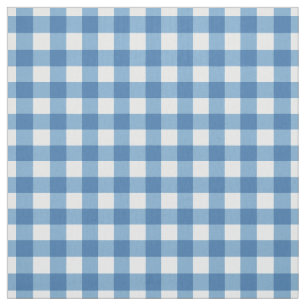 Light Blue Gingham Stof