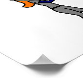 Light Blue Girls Softball Poster (Hoek)