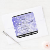 Light Blue Glitter Product Labels Diamonds Logo (Envelop)
