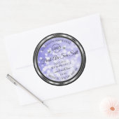 Light Blue Glitter Product Labels Diamonds Logo (Envelop)