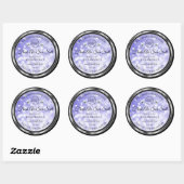 Light Blue Glitter Product Labels Diamonds Logo (Vel)