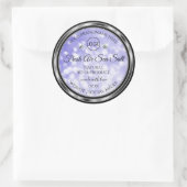 Light Blue Glitter Product Labels Diamonds Logo (Tas)