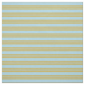 Light Blue & Goldenrod Pattern Stof (Swatch)