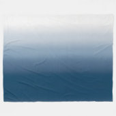 Light Blue Gradient Fleece Blanket - Cozy Home Deken (Voorkant (Horizontaal))