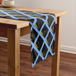 Light Blue Graduation Party Short Table Runner Korte Tafelloper