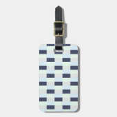 Light blue green with dots combination bagagelabel (Voorkant verticaal)