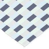 Light blue green with dots combination korte tafelloper (Hoek)