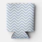 Light Blue Grunge Textured Chevron Blikjeskoeler (Voorkant)