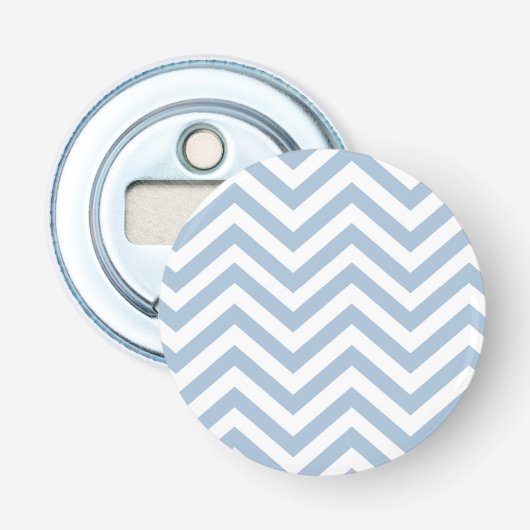 Light Blue Grunge Textured Chevron Button Flesopener (Voorkant)