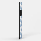 Light Blue Grunge Textured Chevron Case-Mate iPhone Case (Achterkant/rechts)
