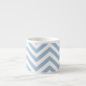 Light Blue Grunge Textured Chevron Espresso Kop (Voorkant)