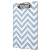 Light Blue Grunge Textured Chevron Klembord (Links)