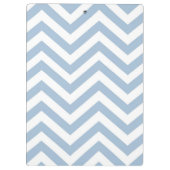 Light Blue Grunge Textured Chevron Klembord (Achterkant)