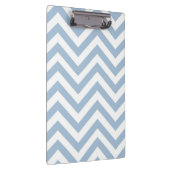Light Blue Grunge Textured Chevron Klembord (Rechts)
