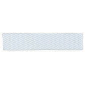 Light Blue Grunge Textured Chevron Korte Tafelloper (Horizontaal)