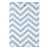 Light Blue Grunge Textured Chevron Mini Klembord (Achterkant)