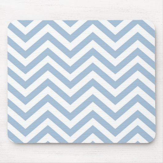 Light Blue Grunge Textured Chevron Muismat (Voorkant)