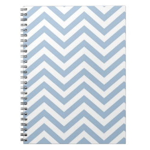 Light Blue Grunge Textured Chevron Notitieboek