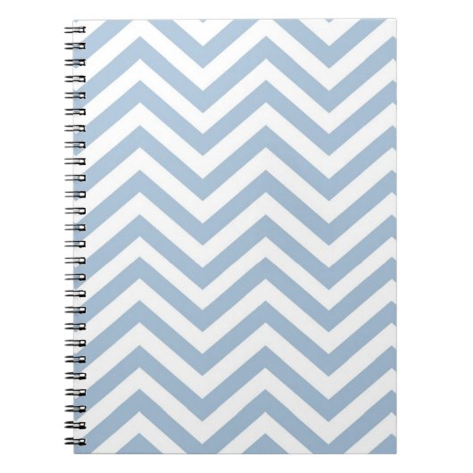 Light Blue Grunge Textured Chevron Notitieboek (Voorkant)