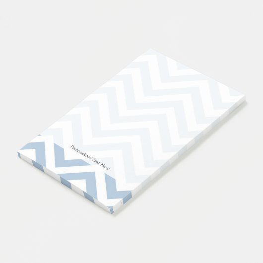 Light Blue Grunge Textured Chevron Post-it® Notes (Schuin)