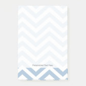 Light Blue Grunge Textured Chevron Post-it® Notes (Voorkant)