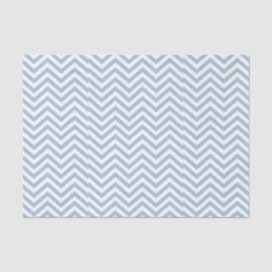 Light Blue Grunge Textured Chevron Tissuepapier