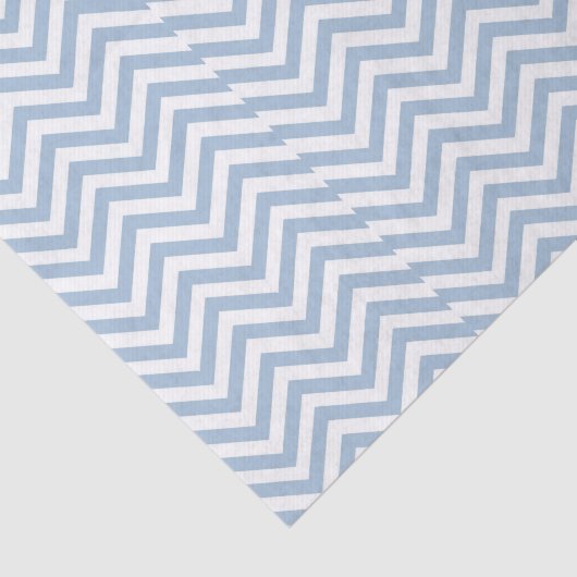 Light Blue Grunge Textured Chevron Tissuepapier (Detail)