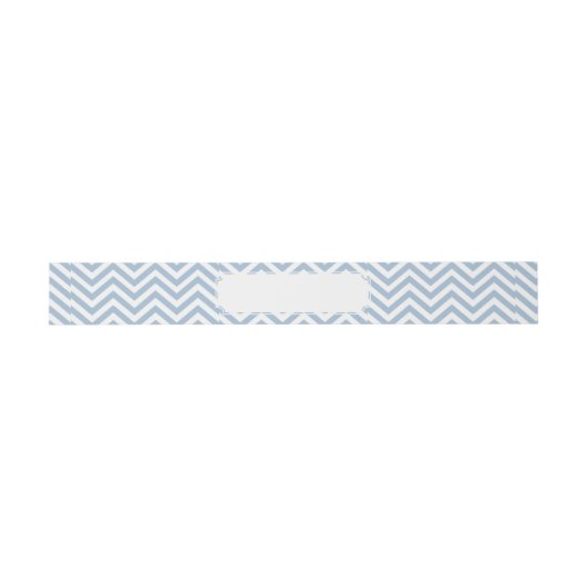 Light Blue Grunge Textured Chevron Uitnodigingen Wikkel (Vlak)