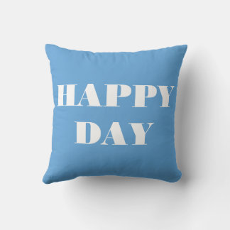 Light Blue Happy Day Sierkussen
