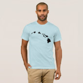 Light Blue Hawaiian Islands T-Shirt (Voorkant volledig)