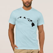 Light Blue Hawaiian Islands T-Shirt (Voorkant)