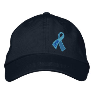 Light Blue Hope Cancer Ribbon Awareness Jouw tekst Geborduurde Pet