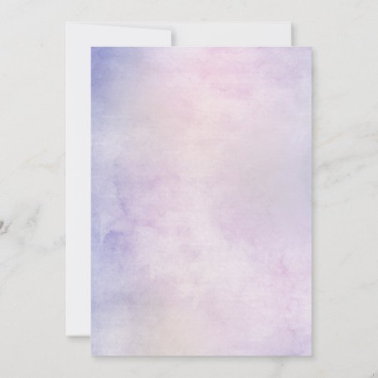 Light Blue Hydrangea & Eucalyptus Reheardiner Kaart (Achterkant)