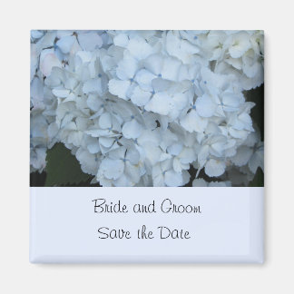 Light Blue Hydrangea Save the Date Magneet