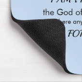 Light Blue Inspirational Bible Verse Power of God Muismat (Hoek)
