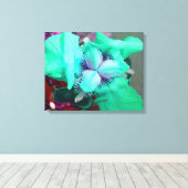 Light Blue Iris Canvas (Insitu (Houten vloer))