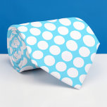 Light Blue Jumbo Polka Dots Custom Necktie Stropdas<br><div class="desc">Make a bold statement with this custom necktie featuring vibrant jumbo polka dots. Perfect for adding a touch of playful elegance to any outfit, this necktie is a unique and eye-catching accessory that’s sure to turn heads. Whether you’re dressing up for a special occasion or adding some personality to your...</div>