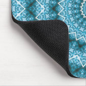 Light Blue Kaleidoscope/Mandala Muismat (Hoek)