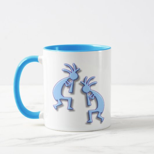 Light Blue Kokopelli Mok (Links)