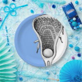 Light Blue Lacrosse Sports Party Paper Bord (Feest)