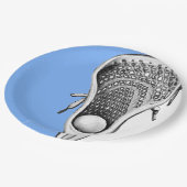 Light Blue Lacrosse Sports Party Paper Bord (Gekanteld)