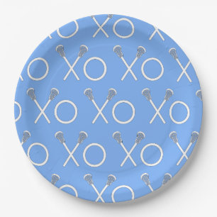 Light Blue Lacrosse Sports Party Paper Bord