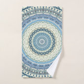 Light Blue Lavender Mandala Bad Handdoek (Handdoek)