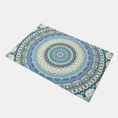 Light Blue Lavender Mandala Deurmat (Schuin)