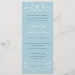 Light Blue Lone Star Wedding Invitations Kaart