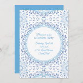 Light Blue Mandala Floral Kaart (Voorkant / Achterkant)