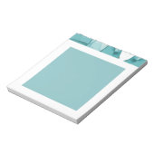 Light Blue Marble Elegant Modern Pattern Notitieblok (Linkerzijde)