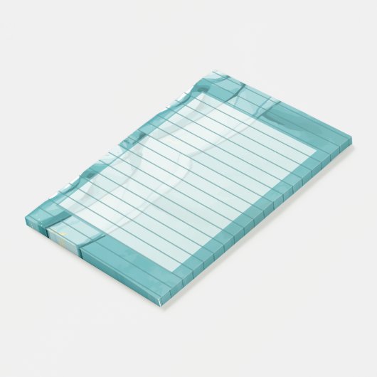 Light Blue Marble Elegant Modern Pattern Post-it® Notes (Schuin)
