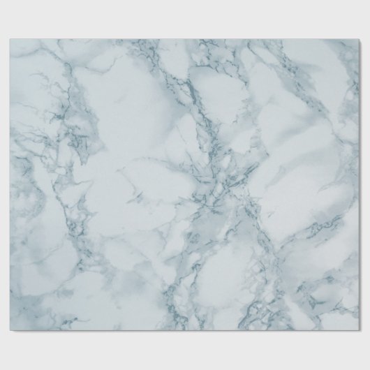 Light Blue Marble Texture Cadeaupapier (Vlak)