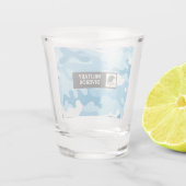 Light Blue Military Camo Shot Glass Glas (Achterkant)